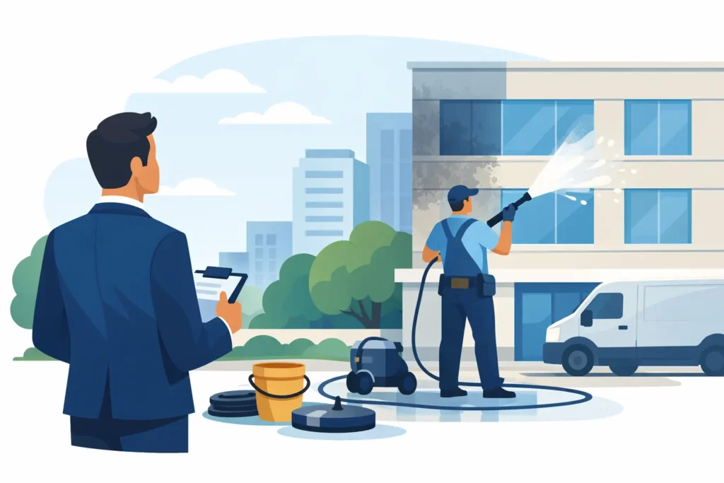 Commercial Pressure Washing Guide for Property Managers