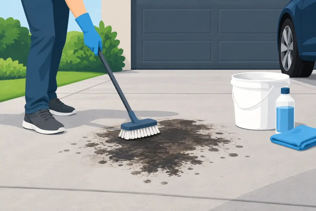 Best Ways to Remove Oil Stains From Driveways