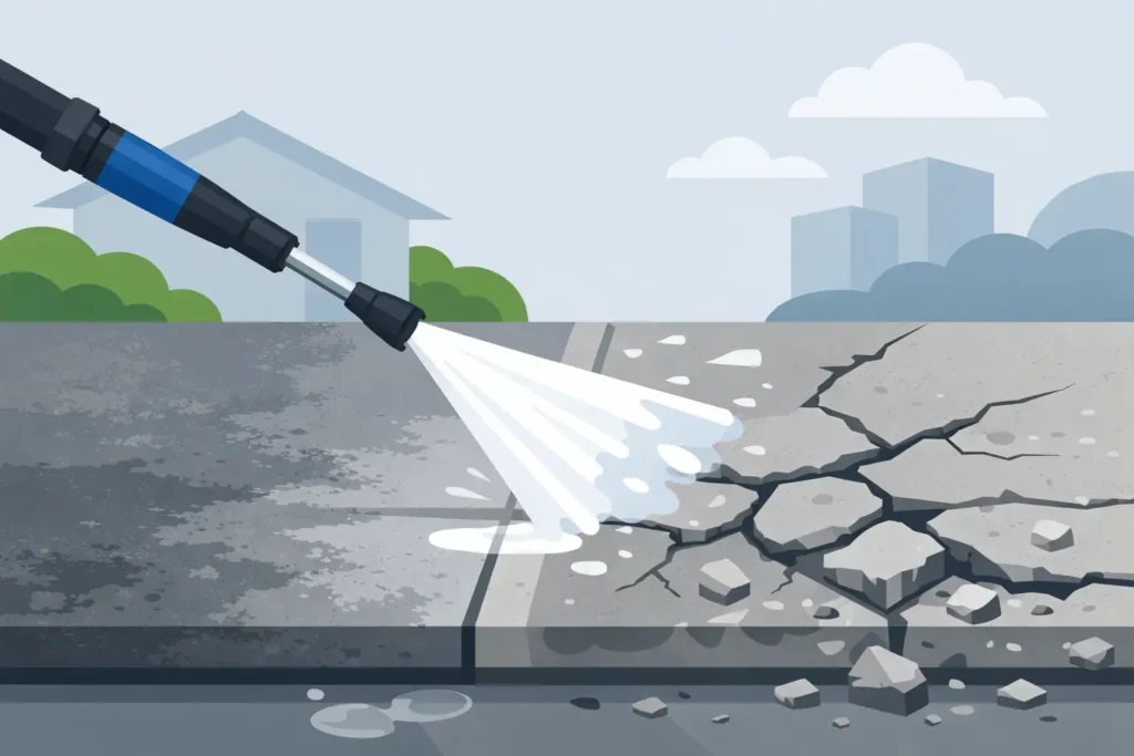 Can Pressure Washing Damage Concrete? Yes, Sometimes