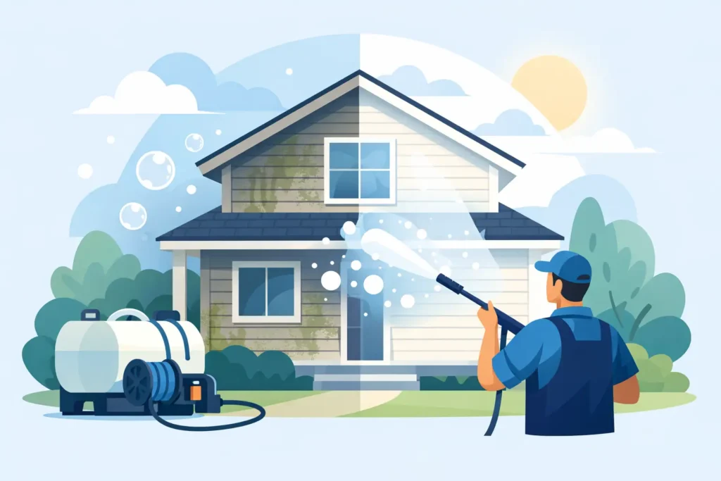 Is Soft Washing Safe for Your Home’s Exterior?